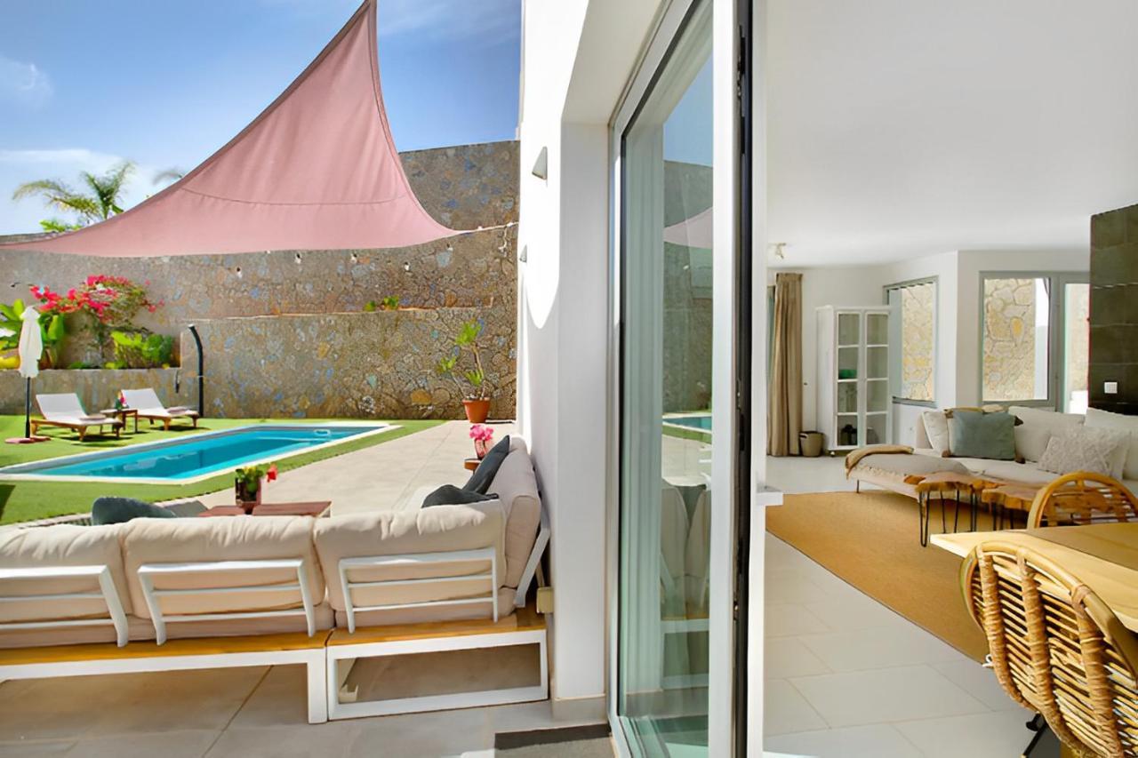 Dream Villa With Heated Pool, Rooftop & Ocean Views Mogán Zewnętrze zdjęcie