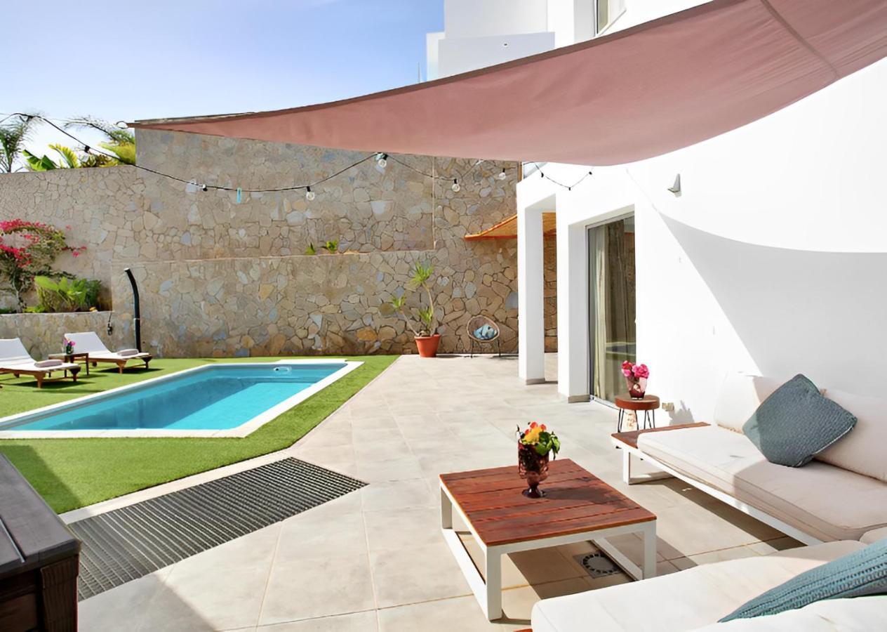 Dream Villa With Heated Pool, Rooftop & Ocean Views Mogán Zewnętrze zdjęcie