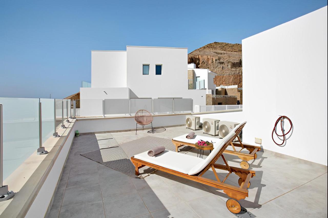 Dream Villa With Heated Pool, Rooftop & Ocean Views Mogán Zewnętrze zdjęcie