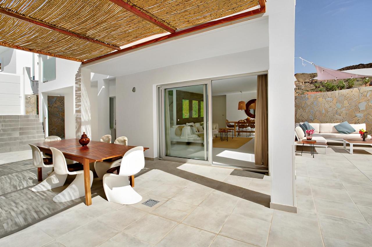 Dream Villa With Heated Pool, Rooftop & Ocean Views Mogán Zewnętrze zdjęcie