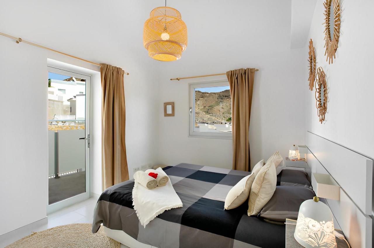Dream Villa With Heated Pool, Rooftop & Ocean Views Mogán Zewnętrze zdjęcie